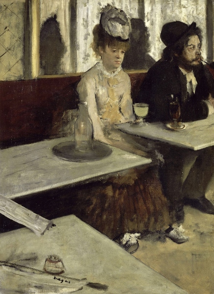 La bevitrice d'assenzio, Degas