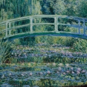 Monet, stagno delle ninfee con ponte giapponese