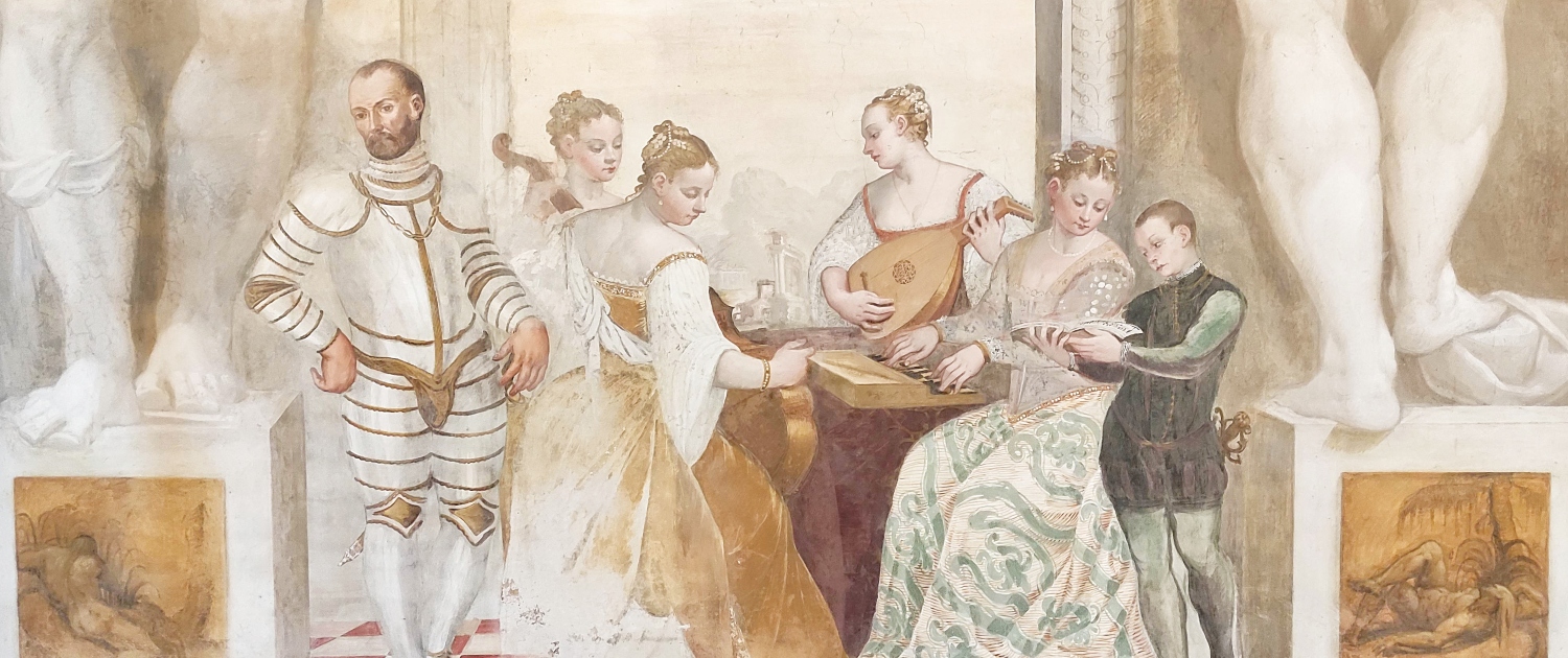 villa Caldogno - affresco con concerto di Fasolo